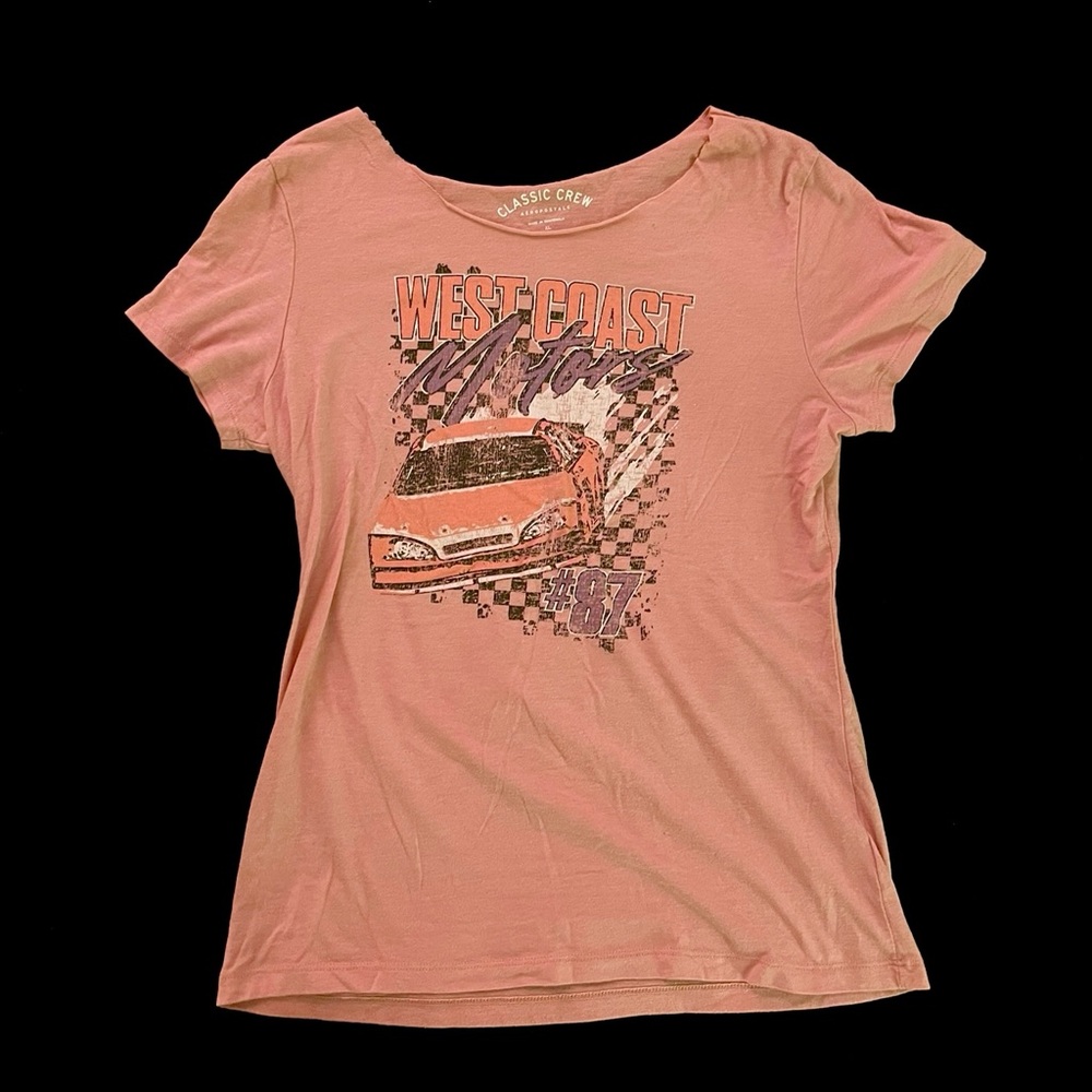 Classic Crew Pink West Coast Graphic Tee